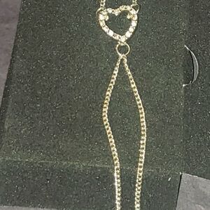 Diamond heart bracelet